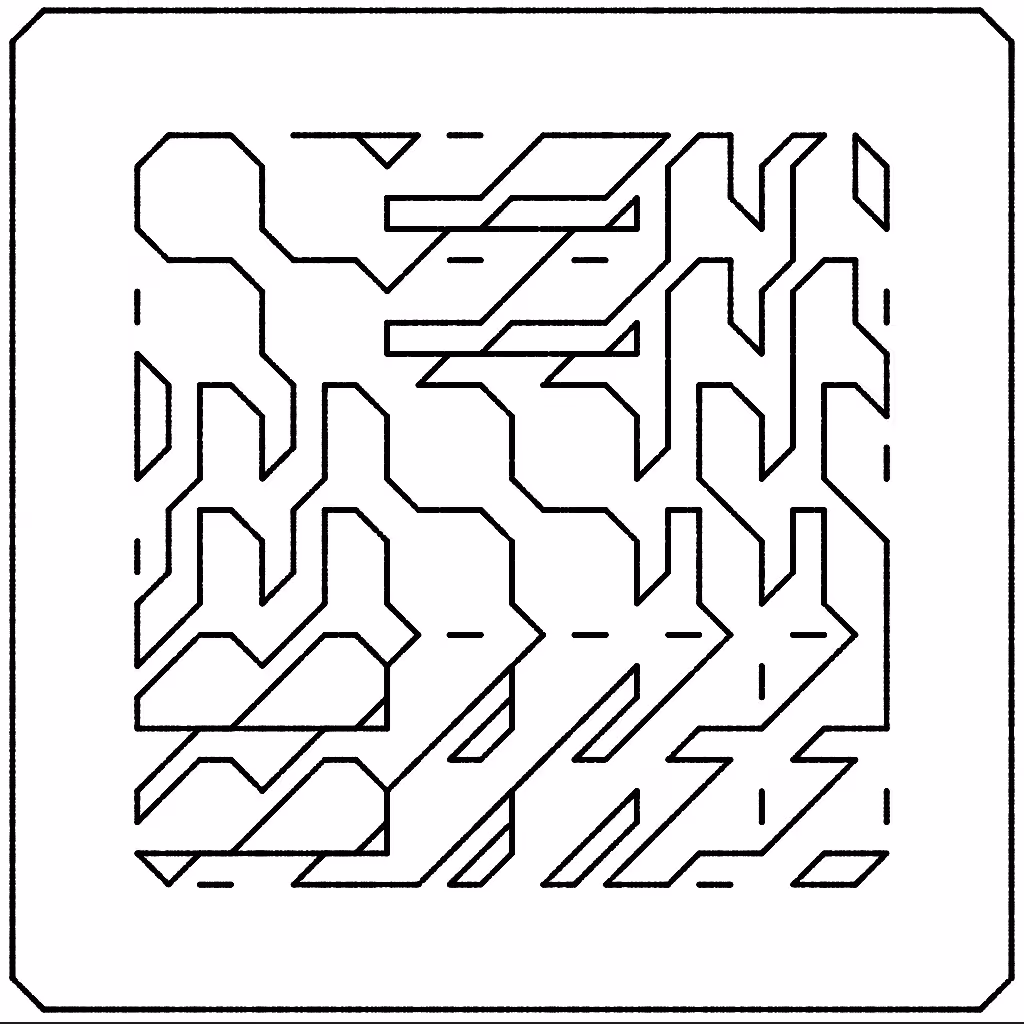 Diagonal Font #8