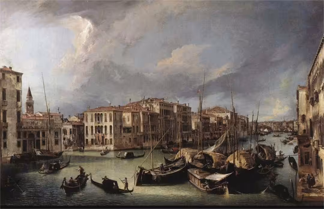 The Grand Canal with the Rialto Bridge in the background