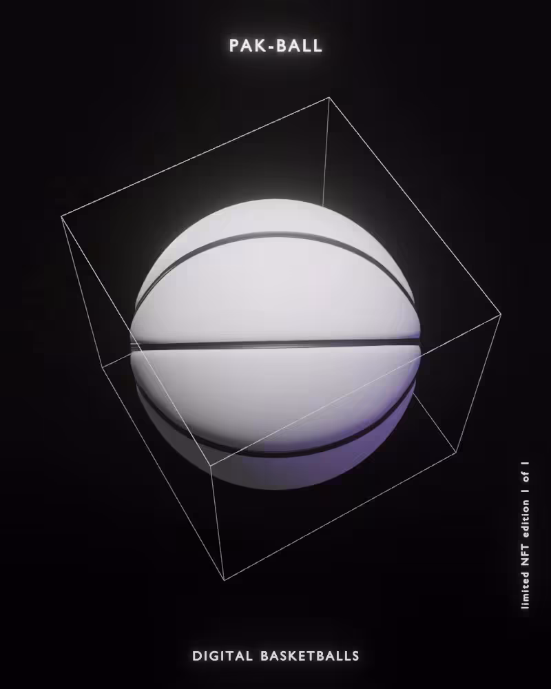 Digital Basketballs - NFT #10 "PAK-BALL"