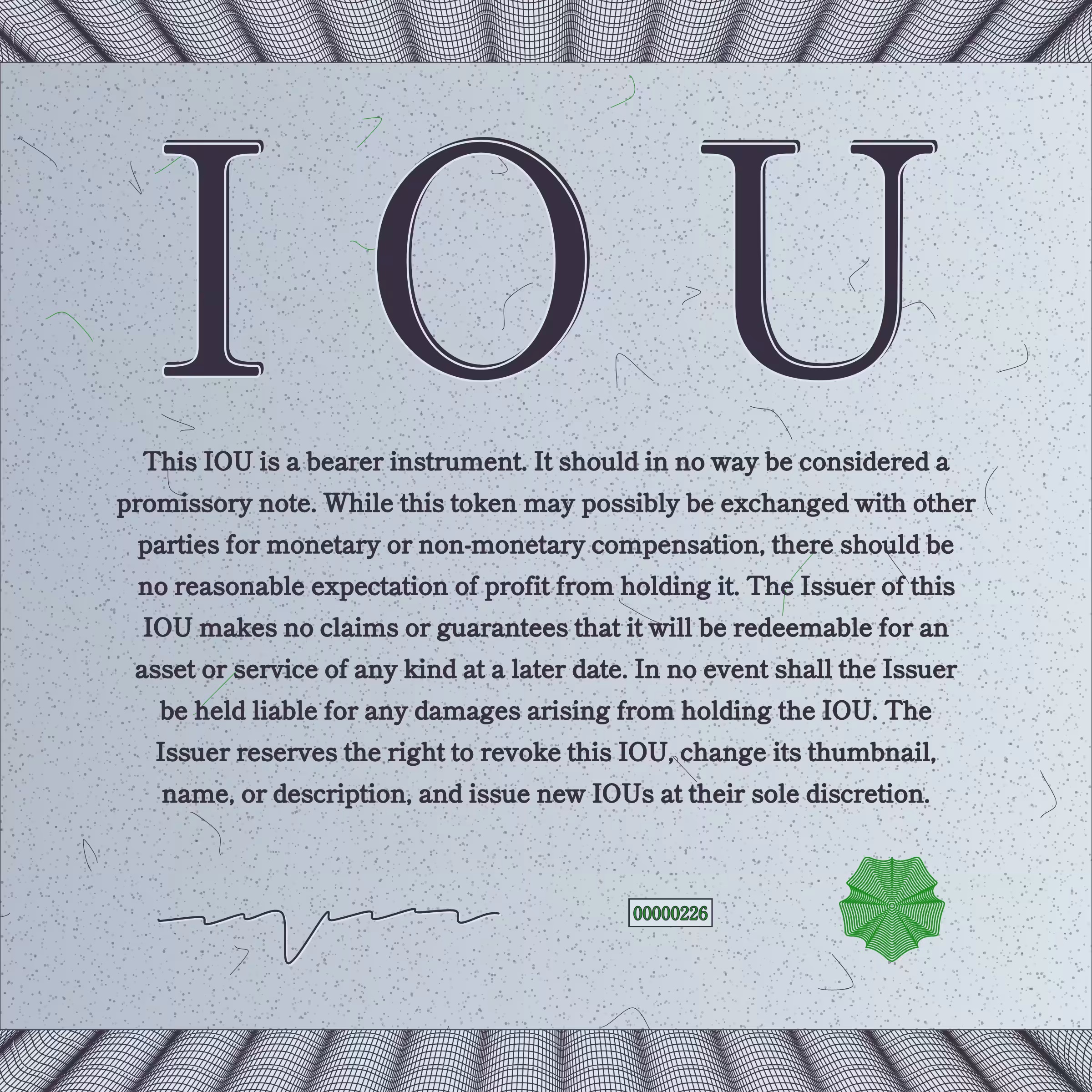 IOU #226