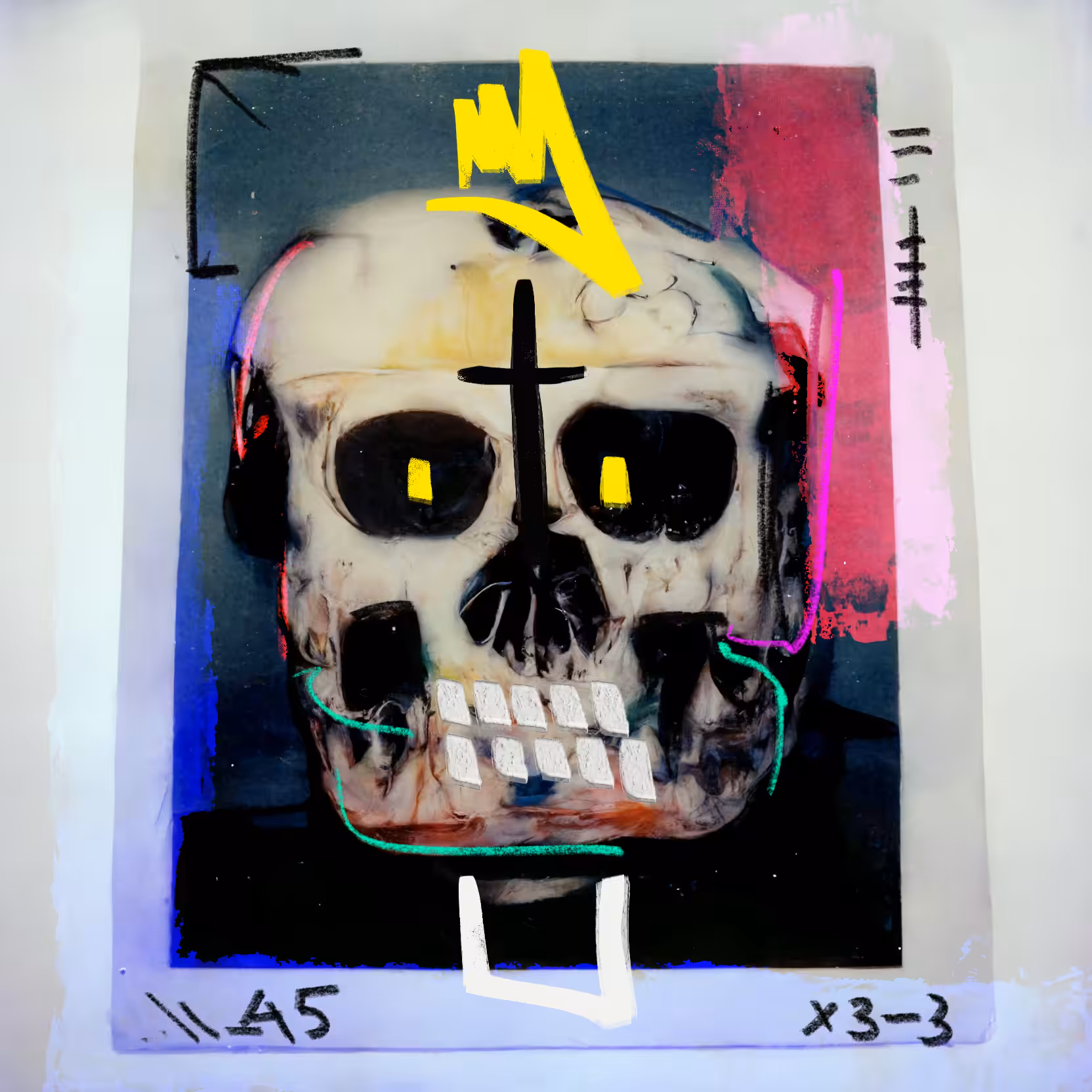 POLAROID SKULL 011