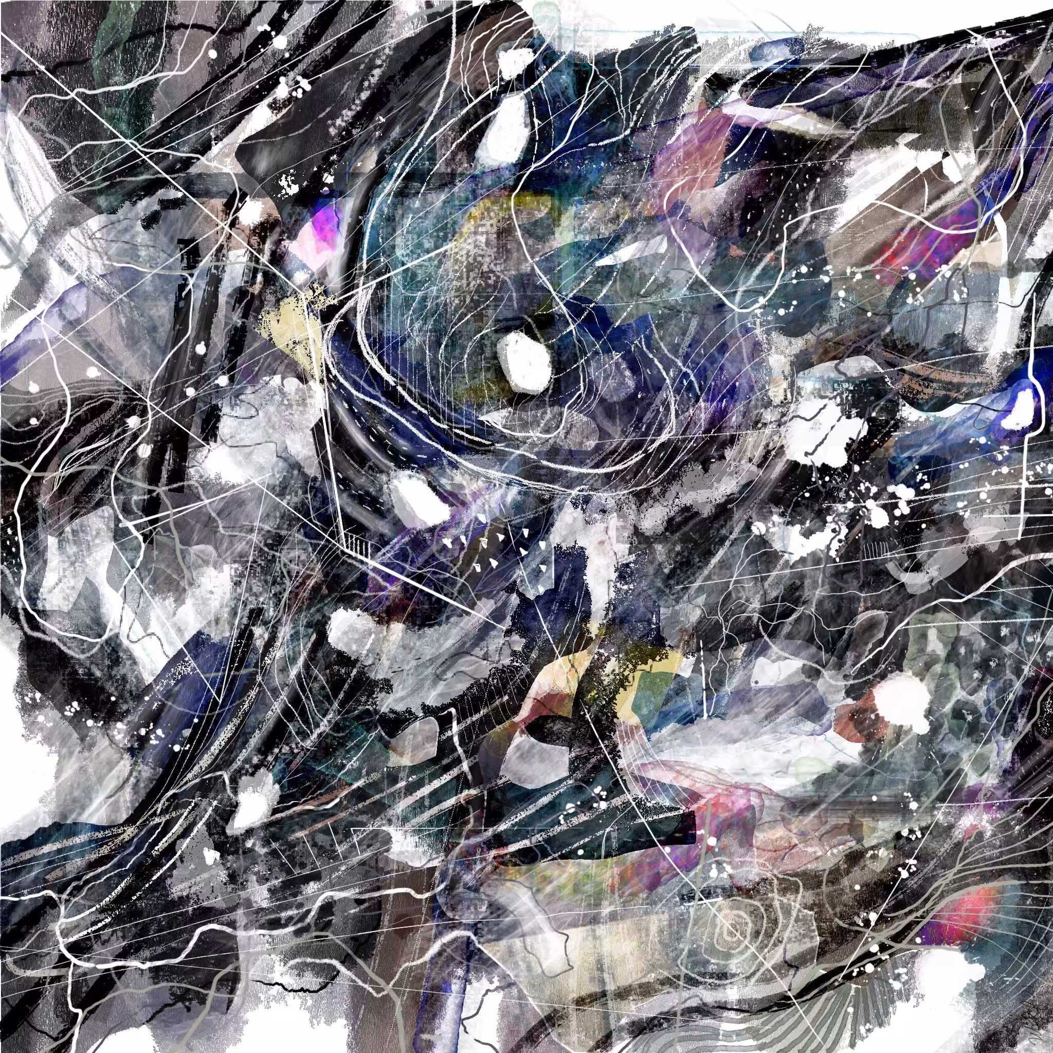 mind map black