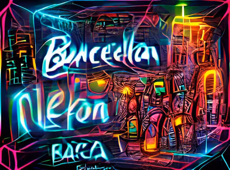 Abraham's First Works: neon barcelona