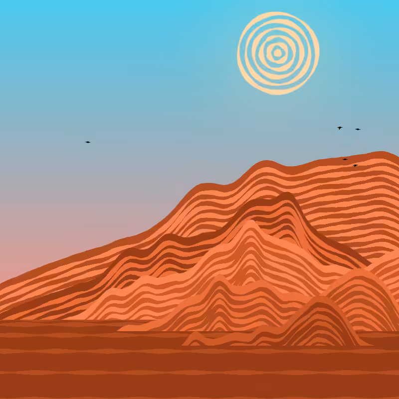 Painted Mountain Sunset #71