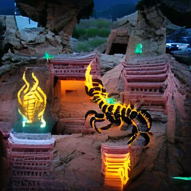 Glowing Scorpion Temple
