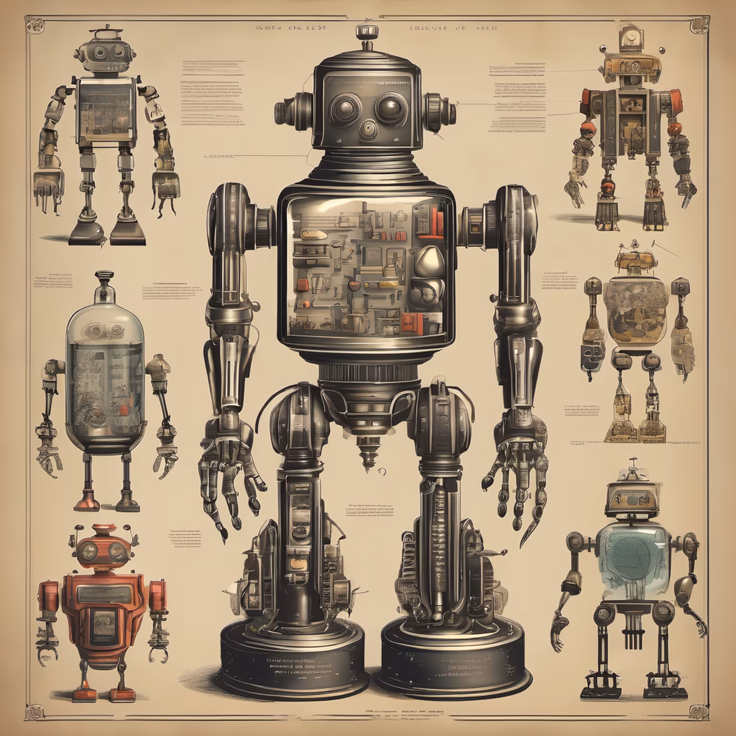 STUDIES ON ROBOTS - 19TH CENTURY #13