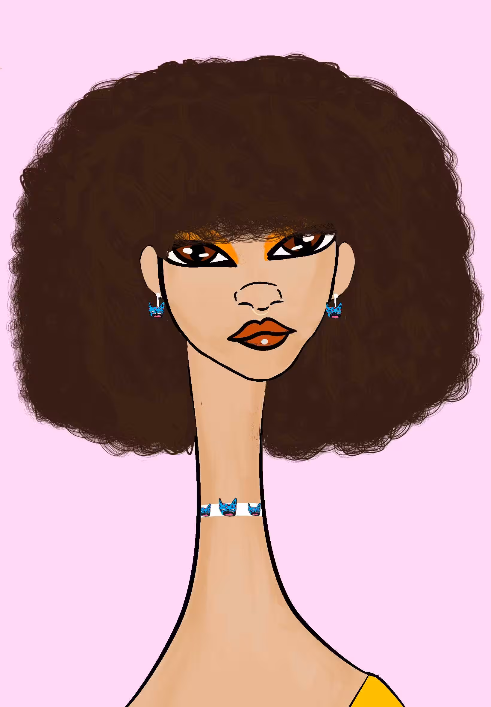 Long Neckie Lady #443