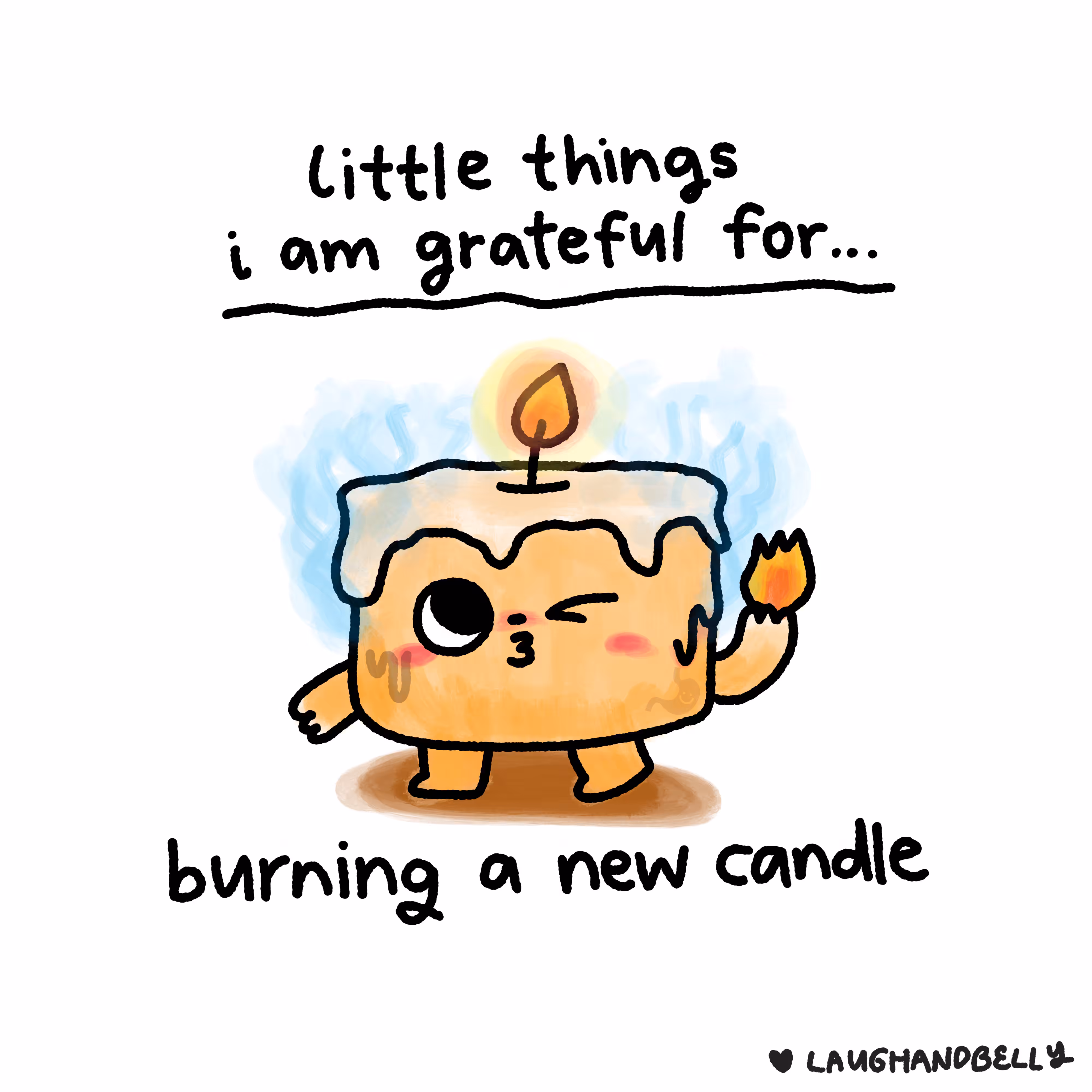 little things i am grateful for: Burning a new candle