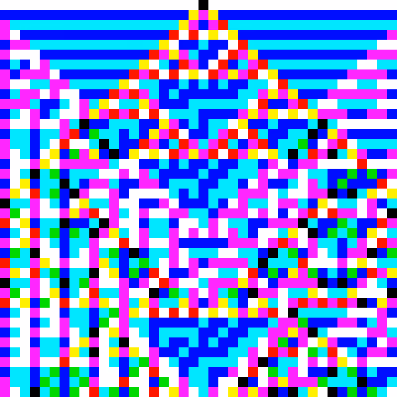 RGB Elementary Cellular Automaton #459