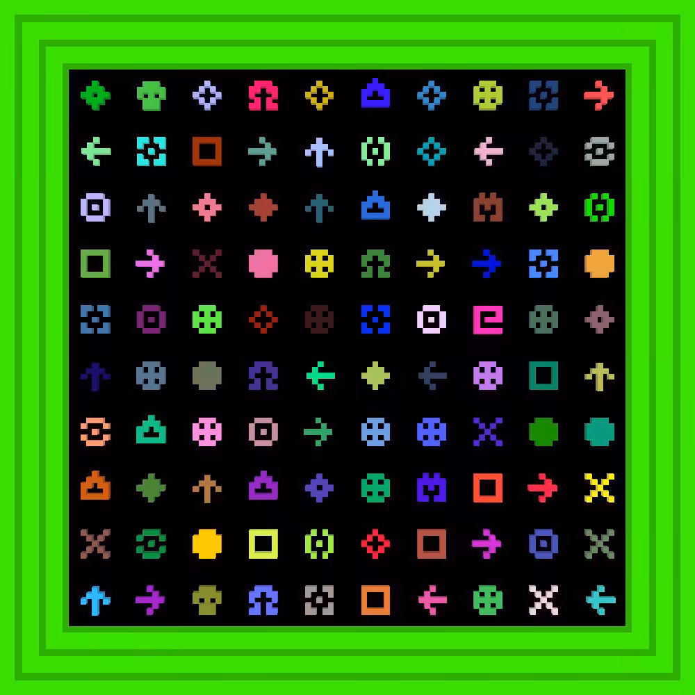 tezostothemoon :: Procedural Symbols #449/1000