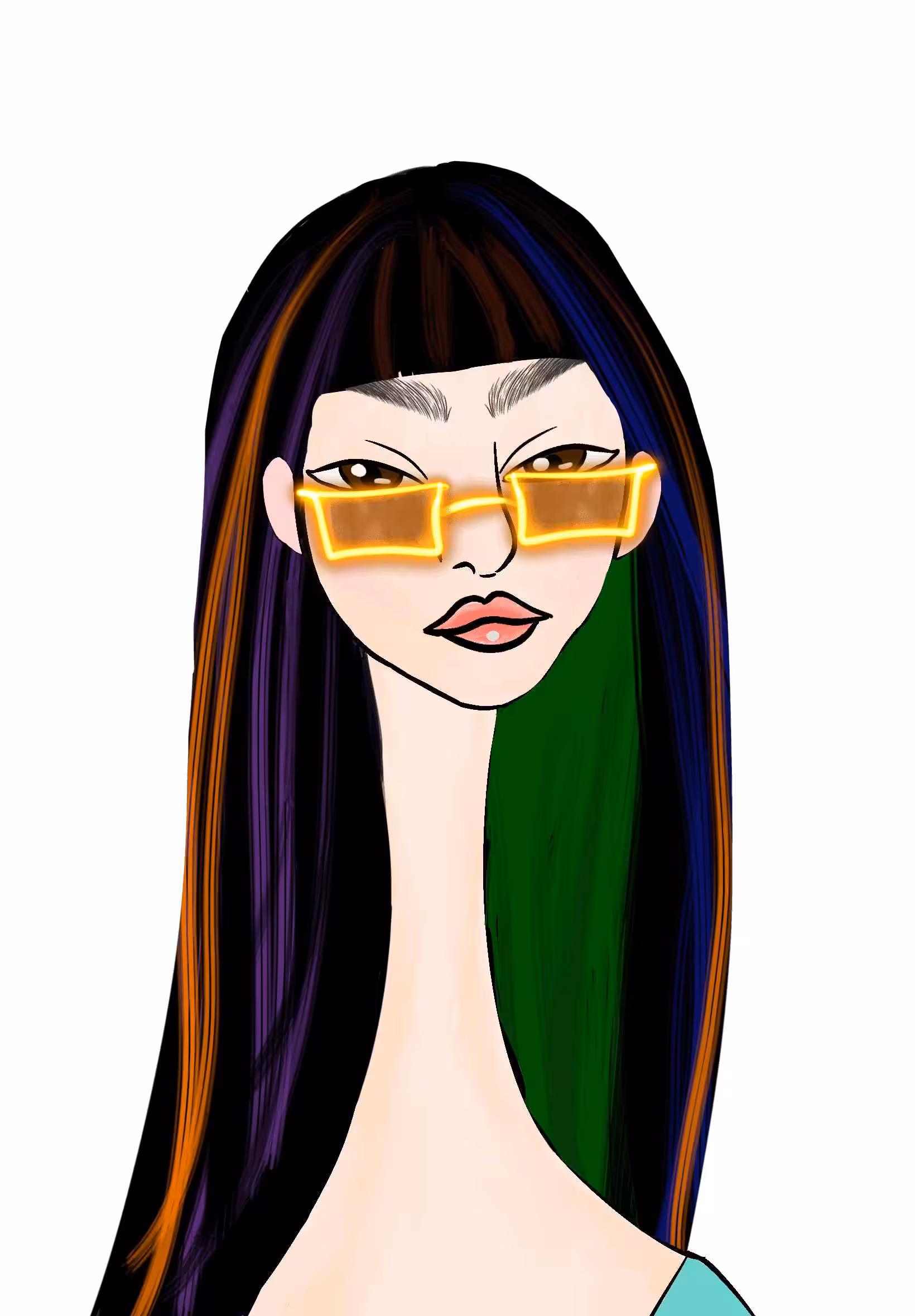 Long Neckie Lady #446