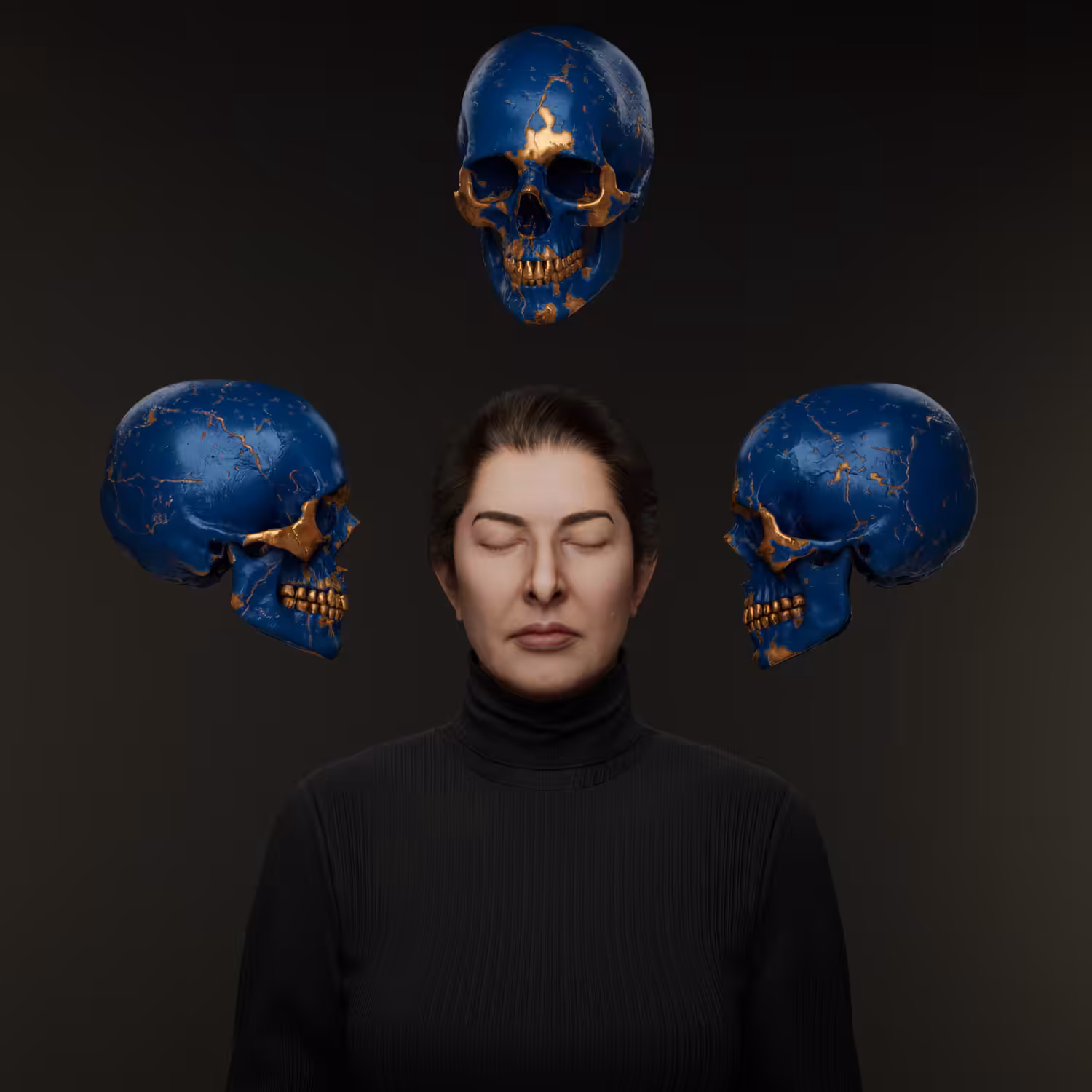 MAE Drop Art: Portrait with Skulls #321