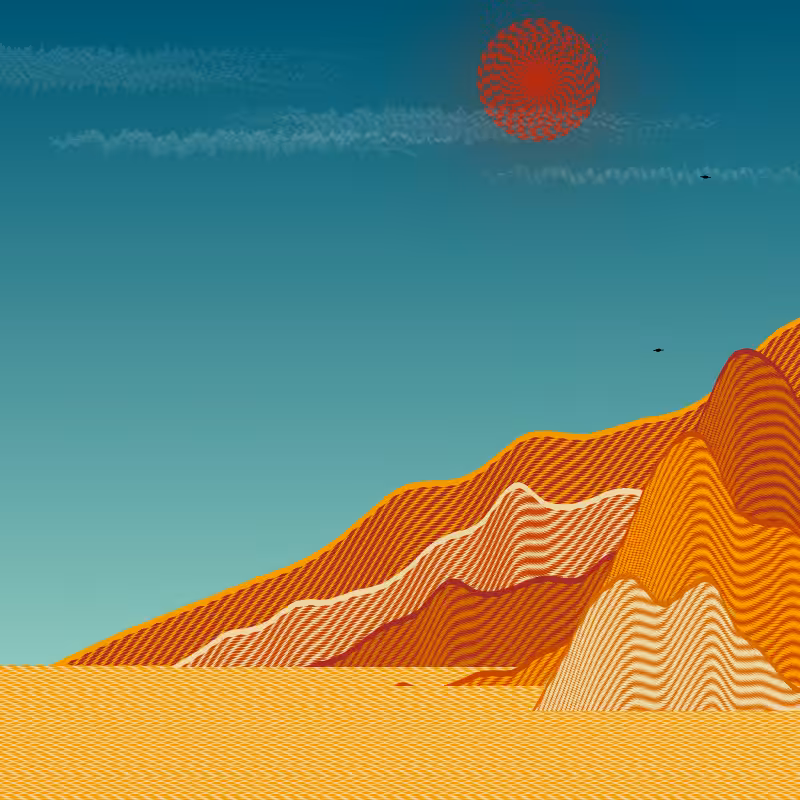 Painted Mountain Sunset #225