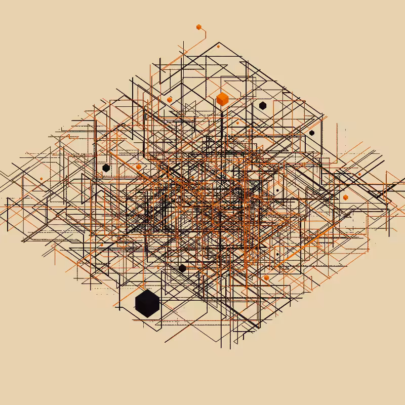 Luminous Streaks and cubes #7