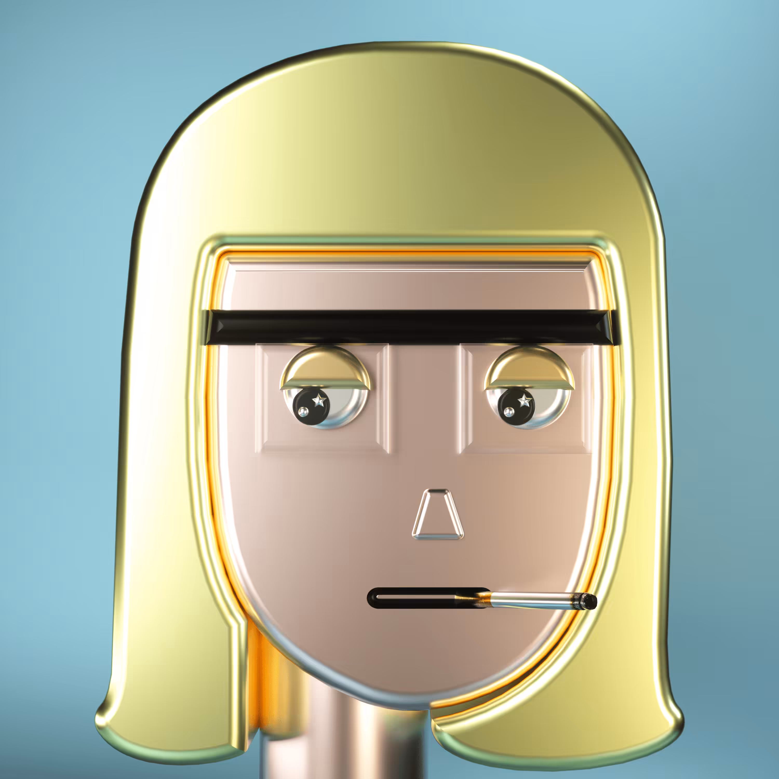 3D Chrome Punk #0997