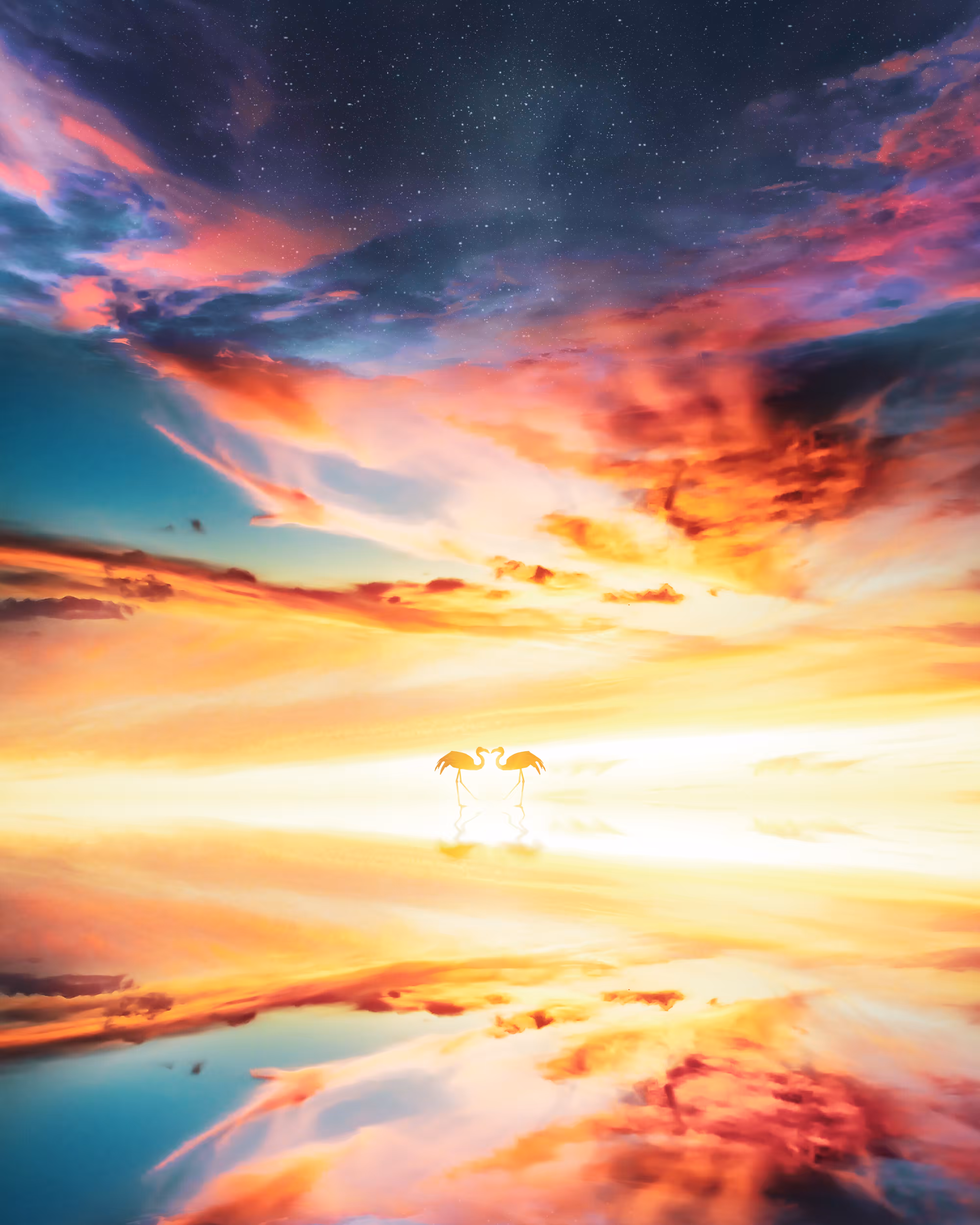 Sunset On The Sea