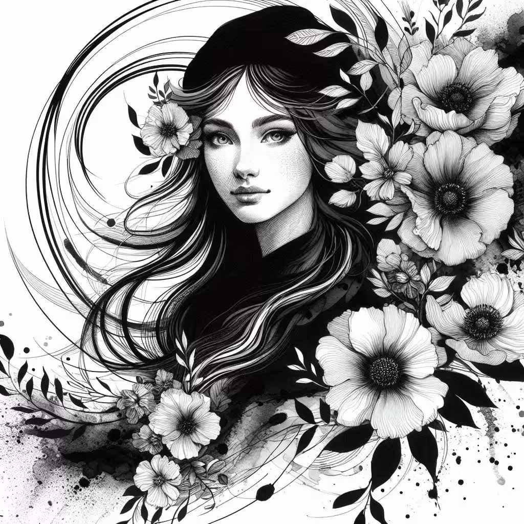 ✨️A woman among flowers✨️