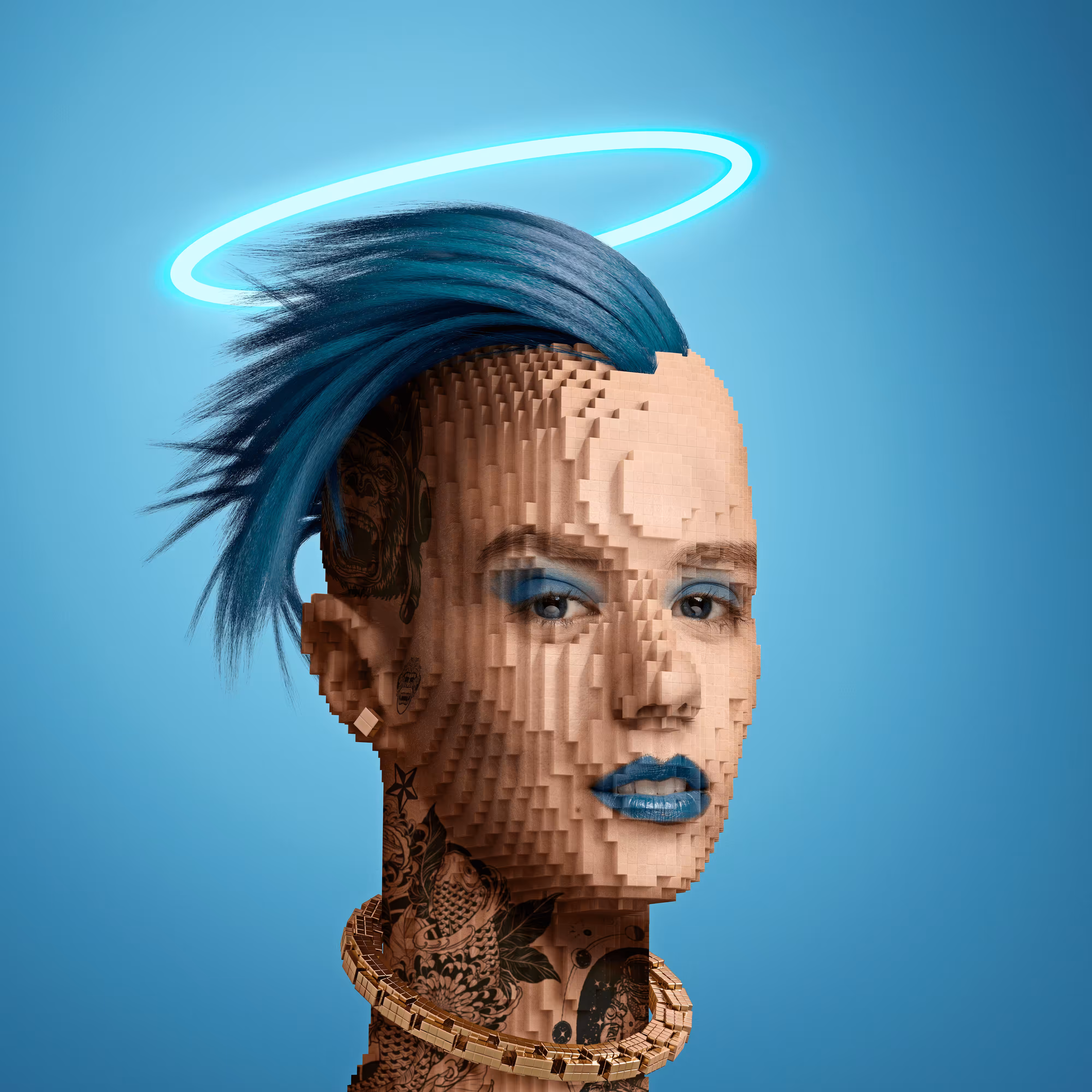 Block Head Punk 095