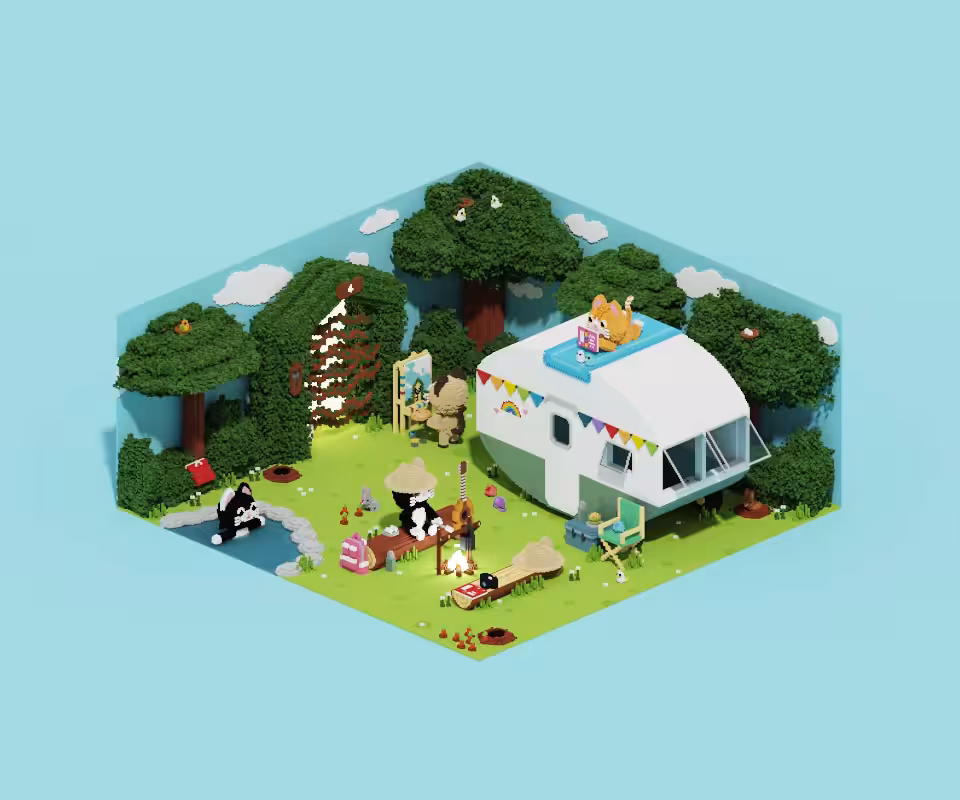 Neko hidden room No.04 : Camping Camping
