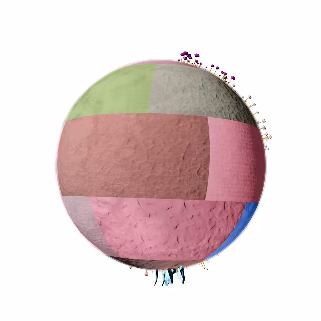 Exoplanets in texture #22