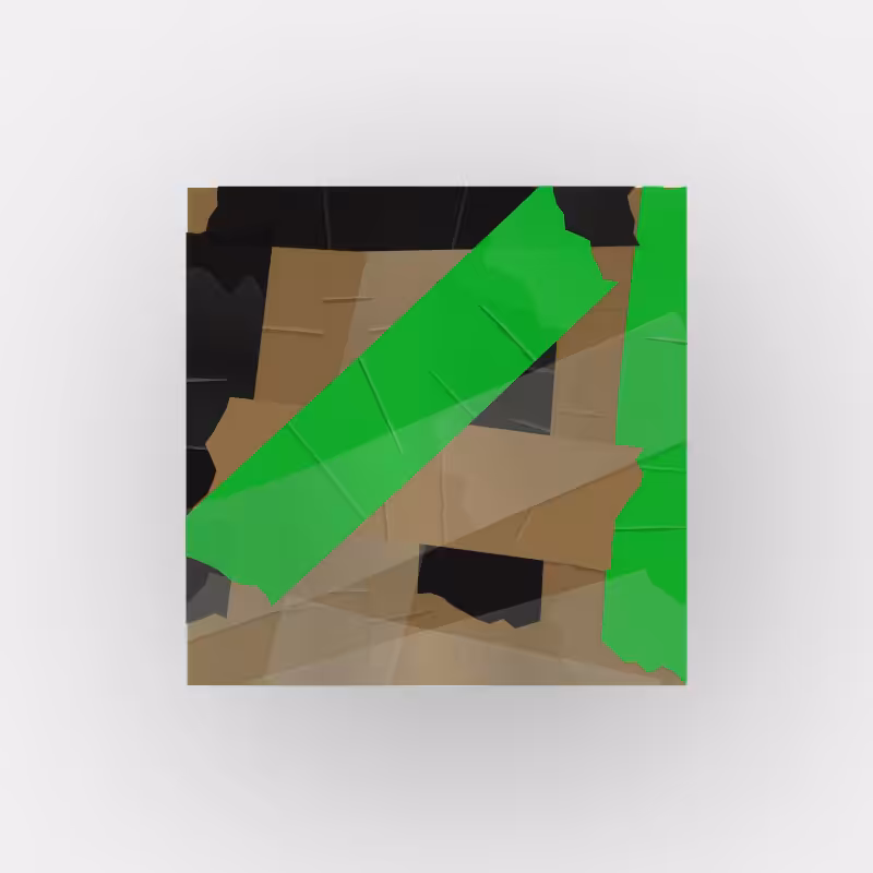Tape abstract painting 001 #23