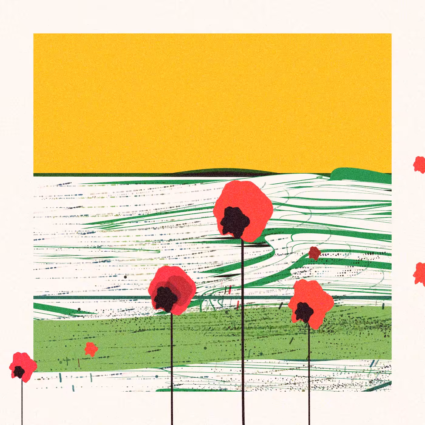 Rodeo posts: Poppies of Normandy