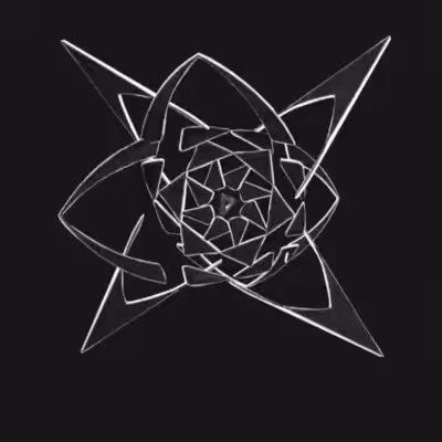 3D pinwheel #112 Harmonic Nexus: A Sacred Geometry Manifestation