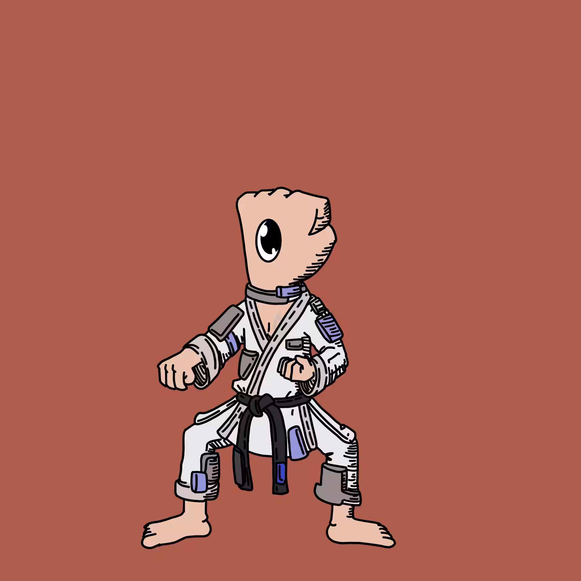 Karateka one eyed guy #00191