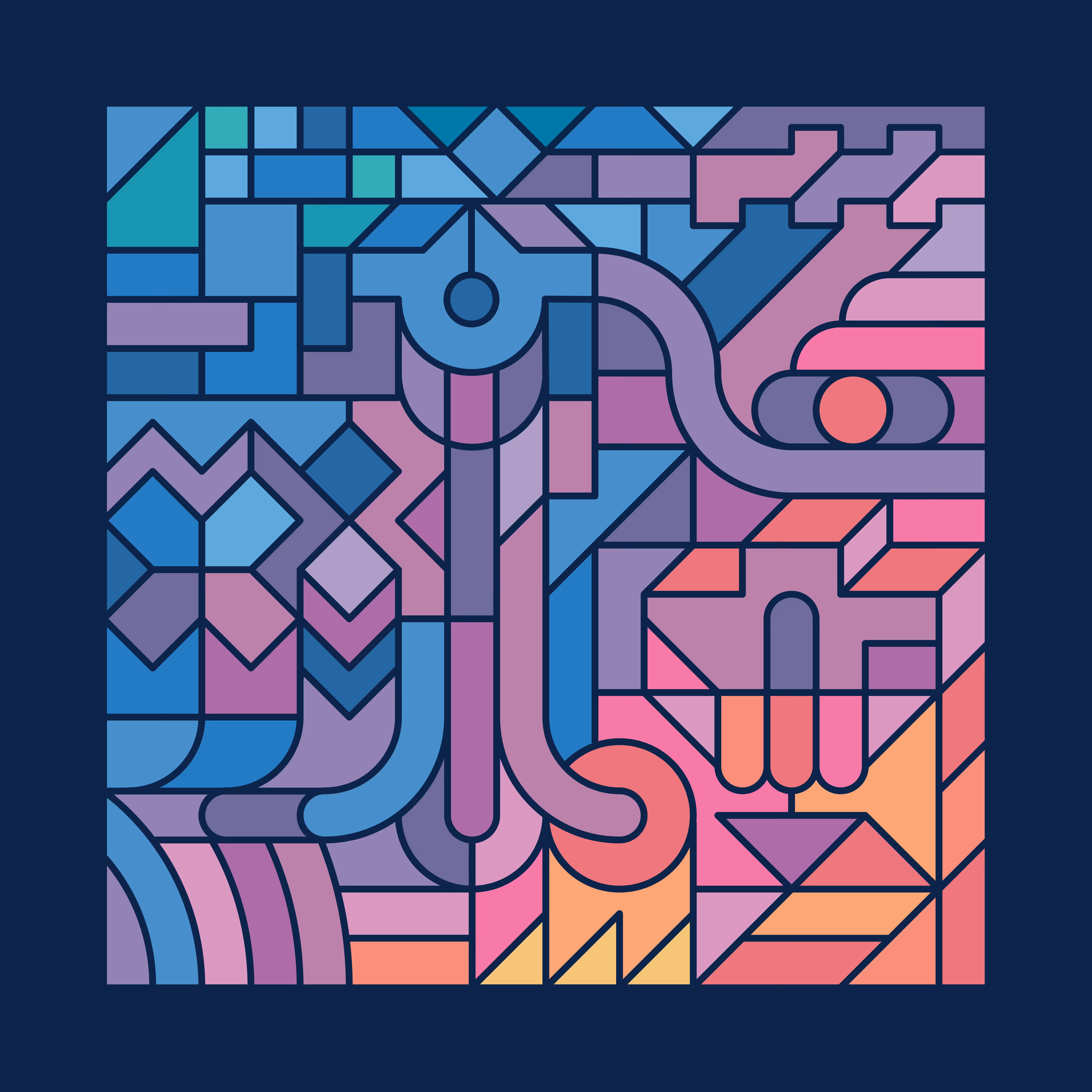 Colourful Chaos - Square vi.
