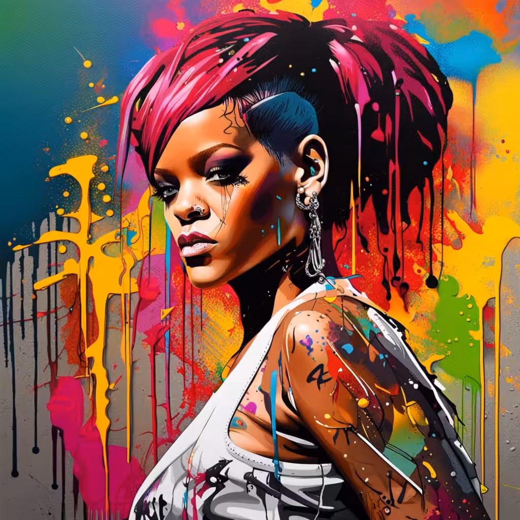 Rihanna painting