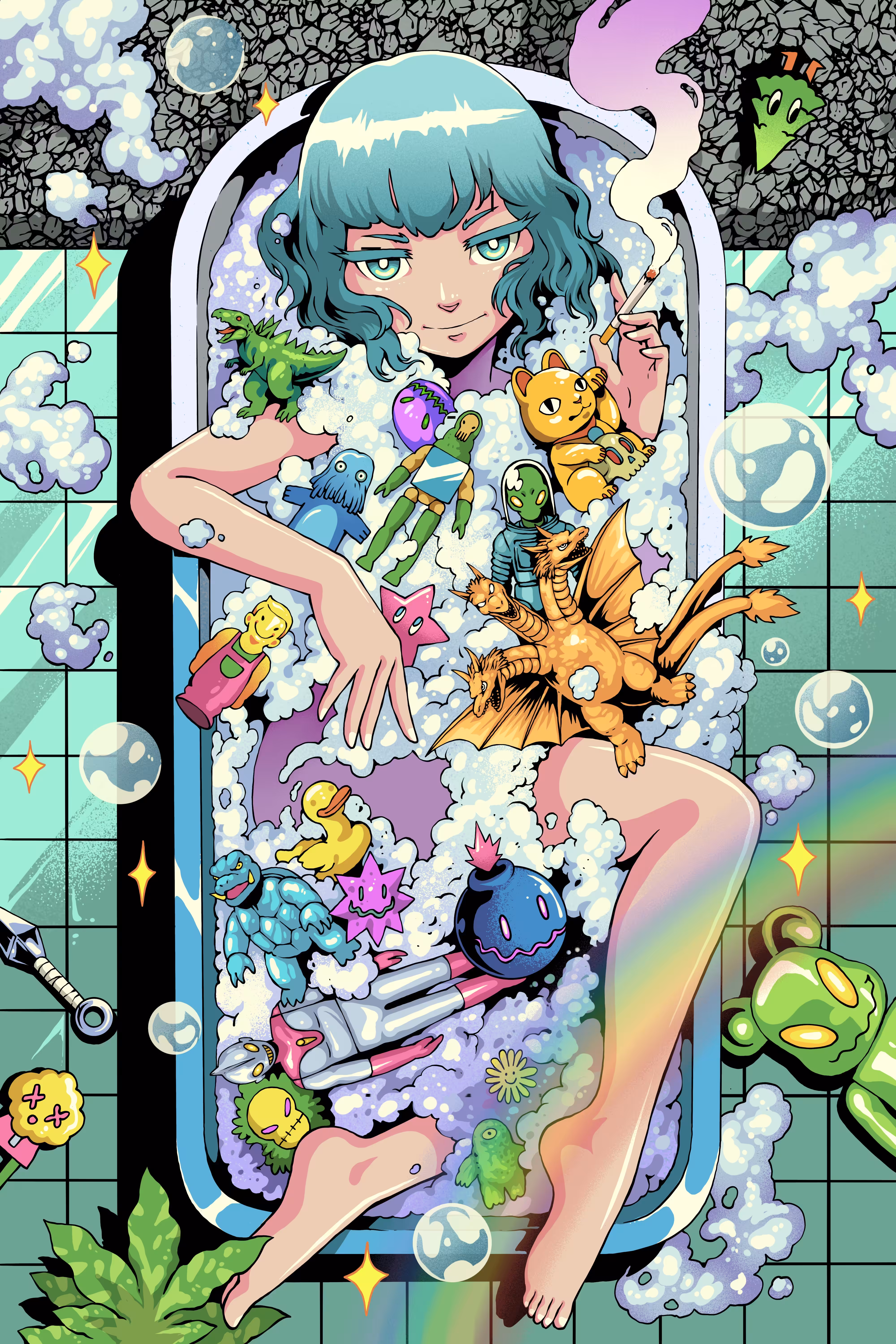 Happy Bathing