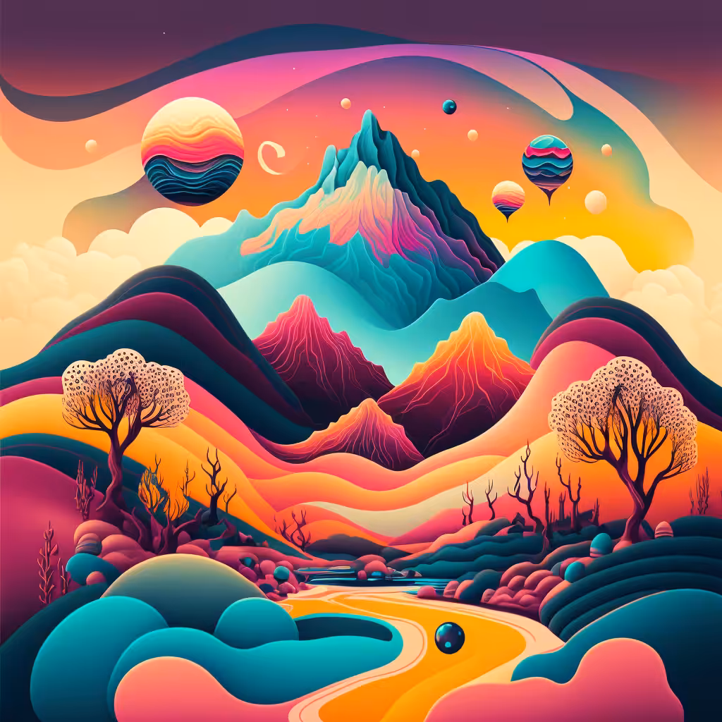 Psychedelic Landscape #80