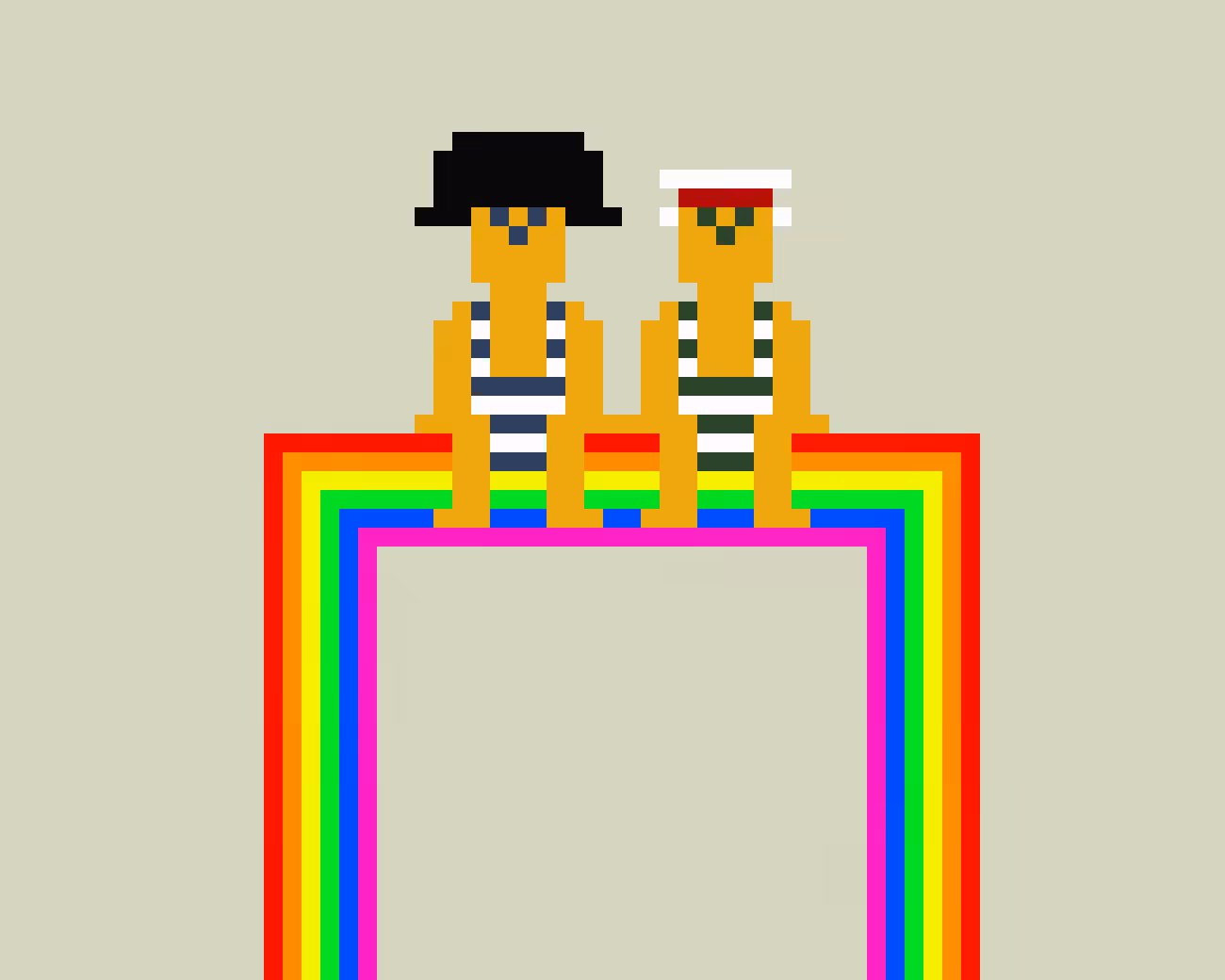 on a rainbow 