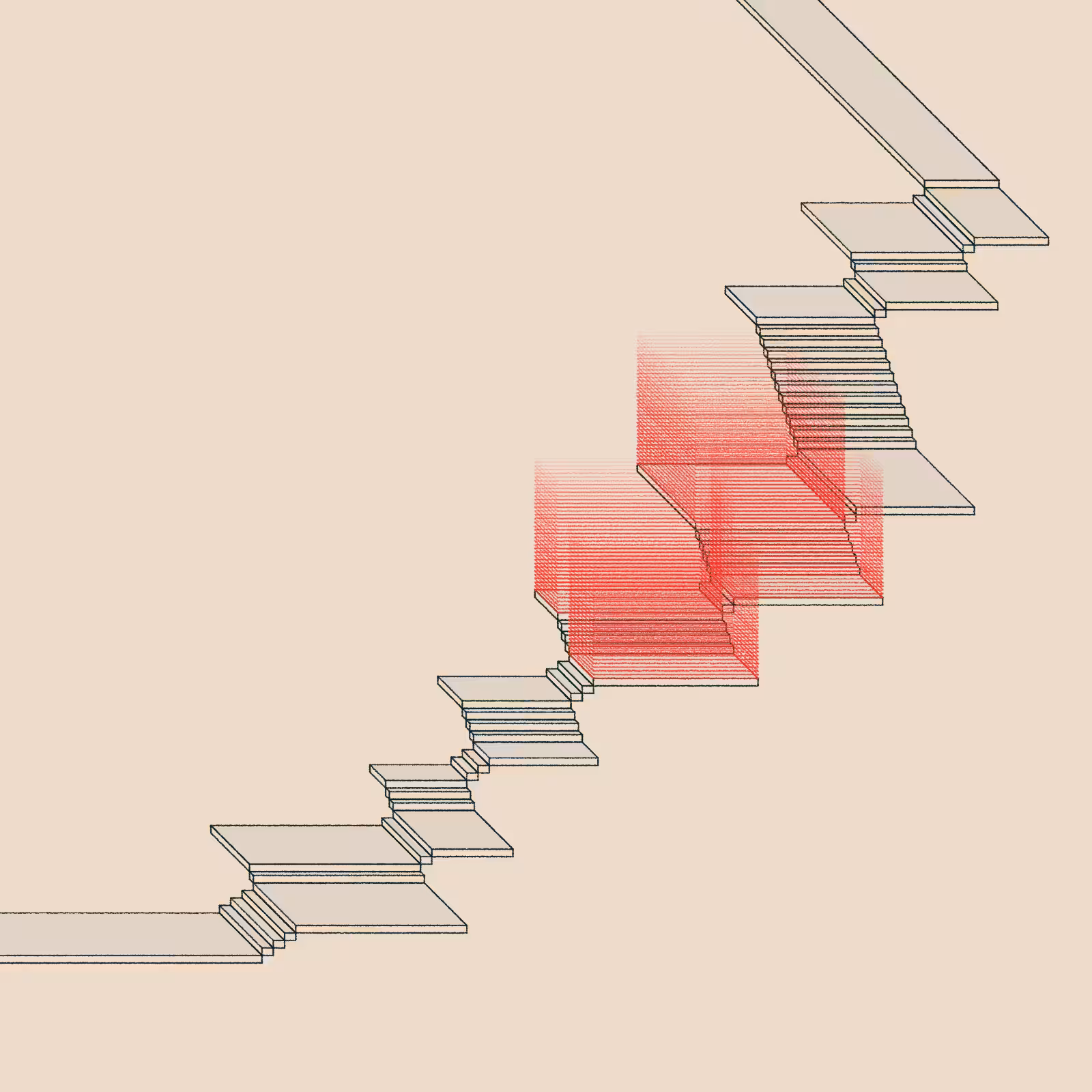 Stairs in a room #108