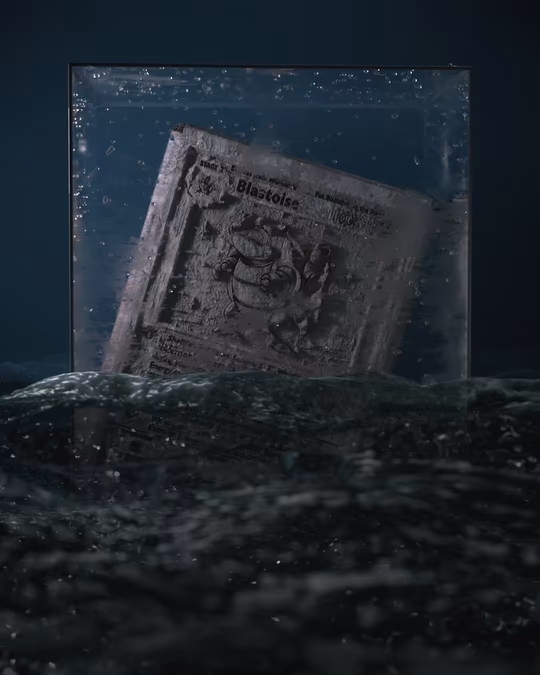 Frozen Blastoise Ancient Stone Tablet