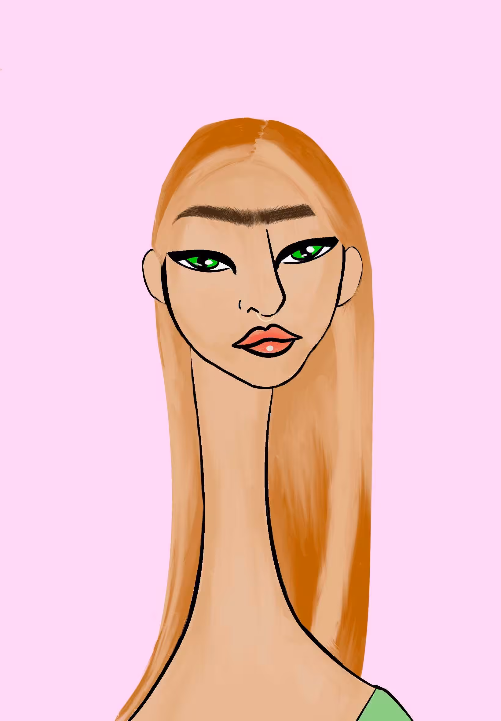 Long Neckie Lady #791