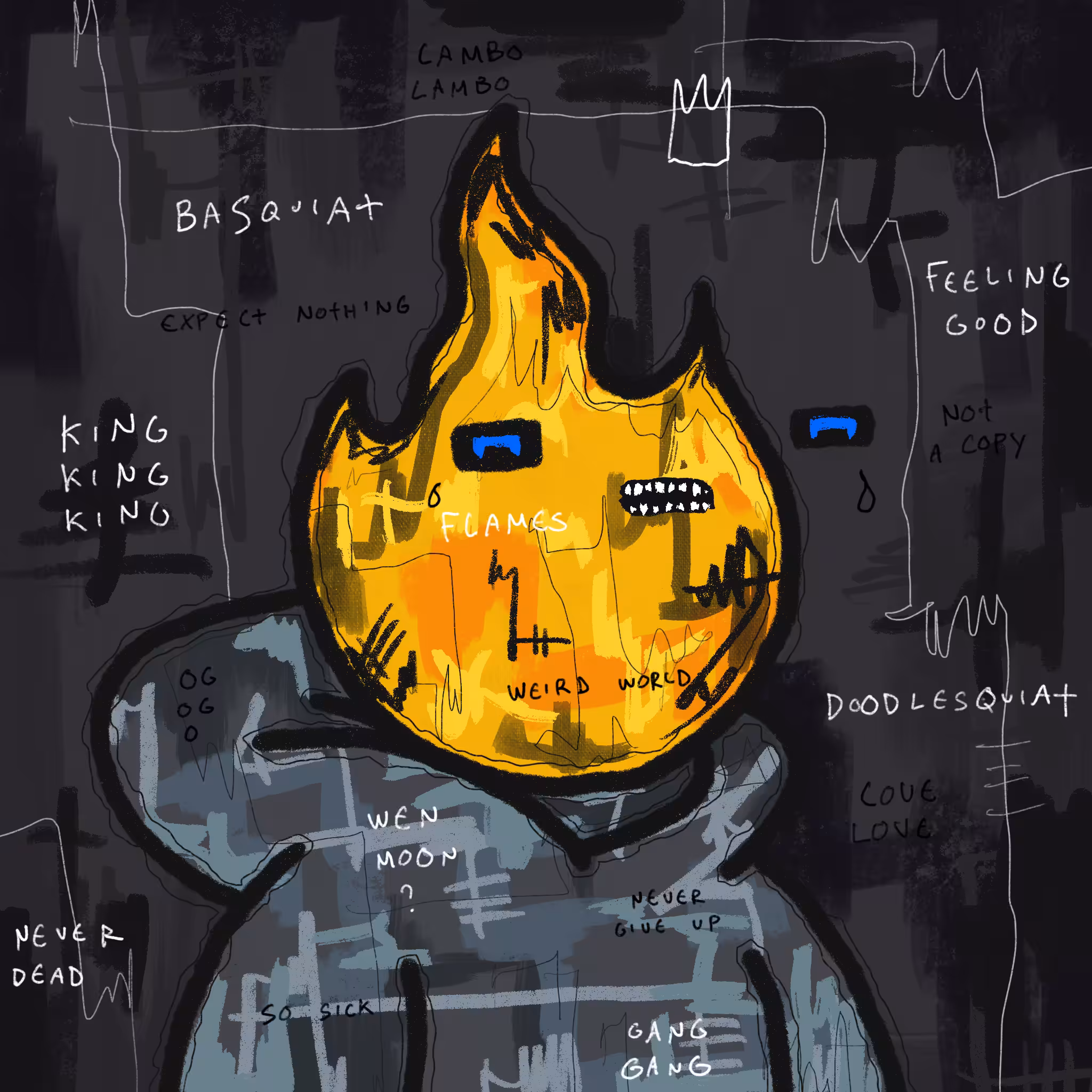 Doodlesquiat #98