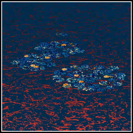 Polluted water lilies #57