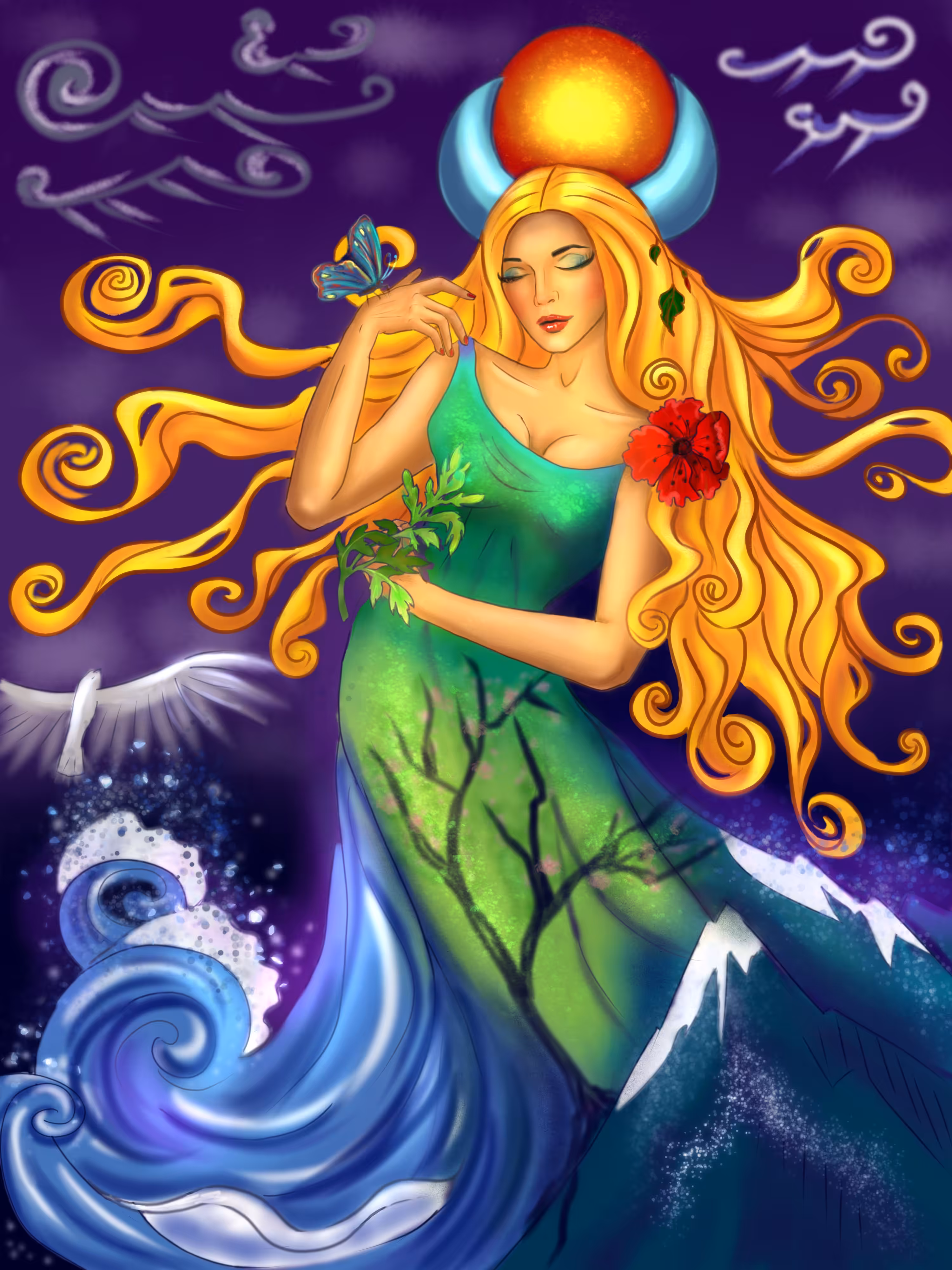 Gaia, the goddess of the Earth