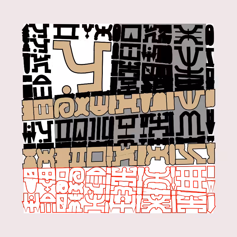 "Alphabetic ancestral signs" - (Matrix v3) #47