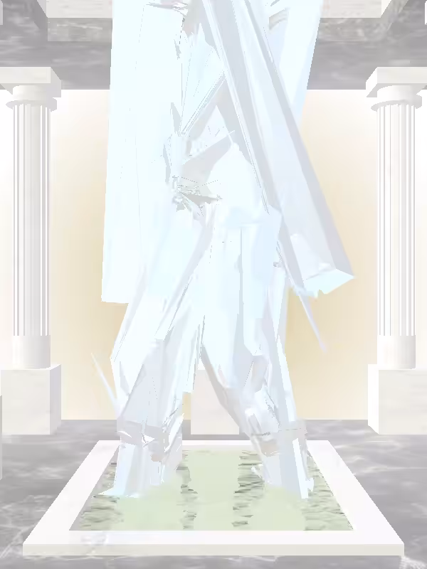 HeavenComputer: The Fragmented Dancing Light Blue Woman #4198