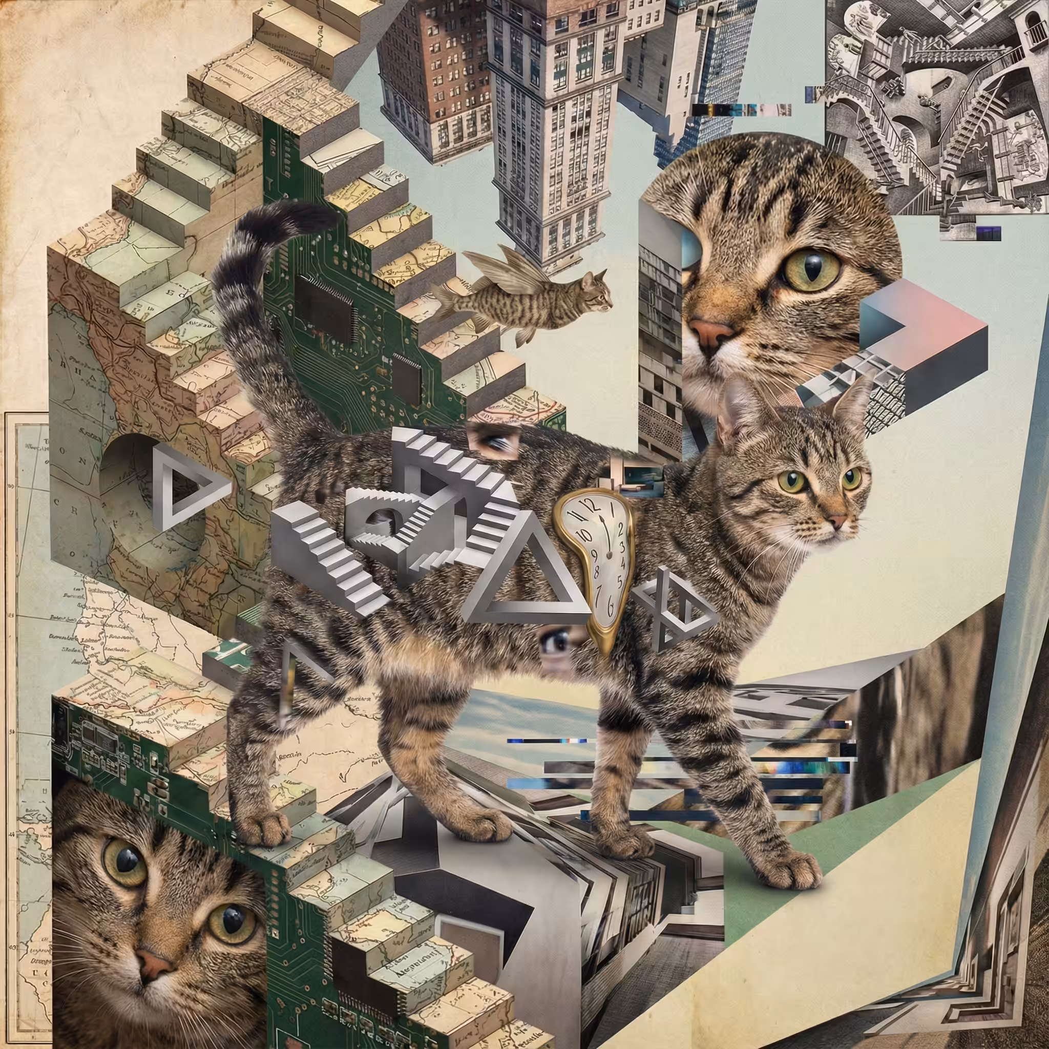 abstract cats #5