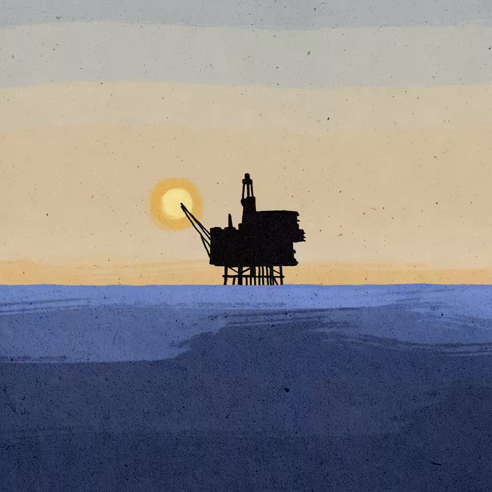 Sunset by the sea