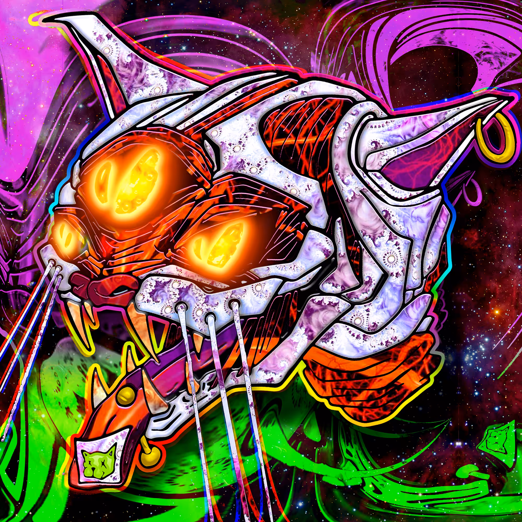 Cosmic Cat 10/33 🐱✨ Limited Edition Collectibles by ViNNi KiNiKi