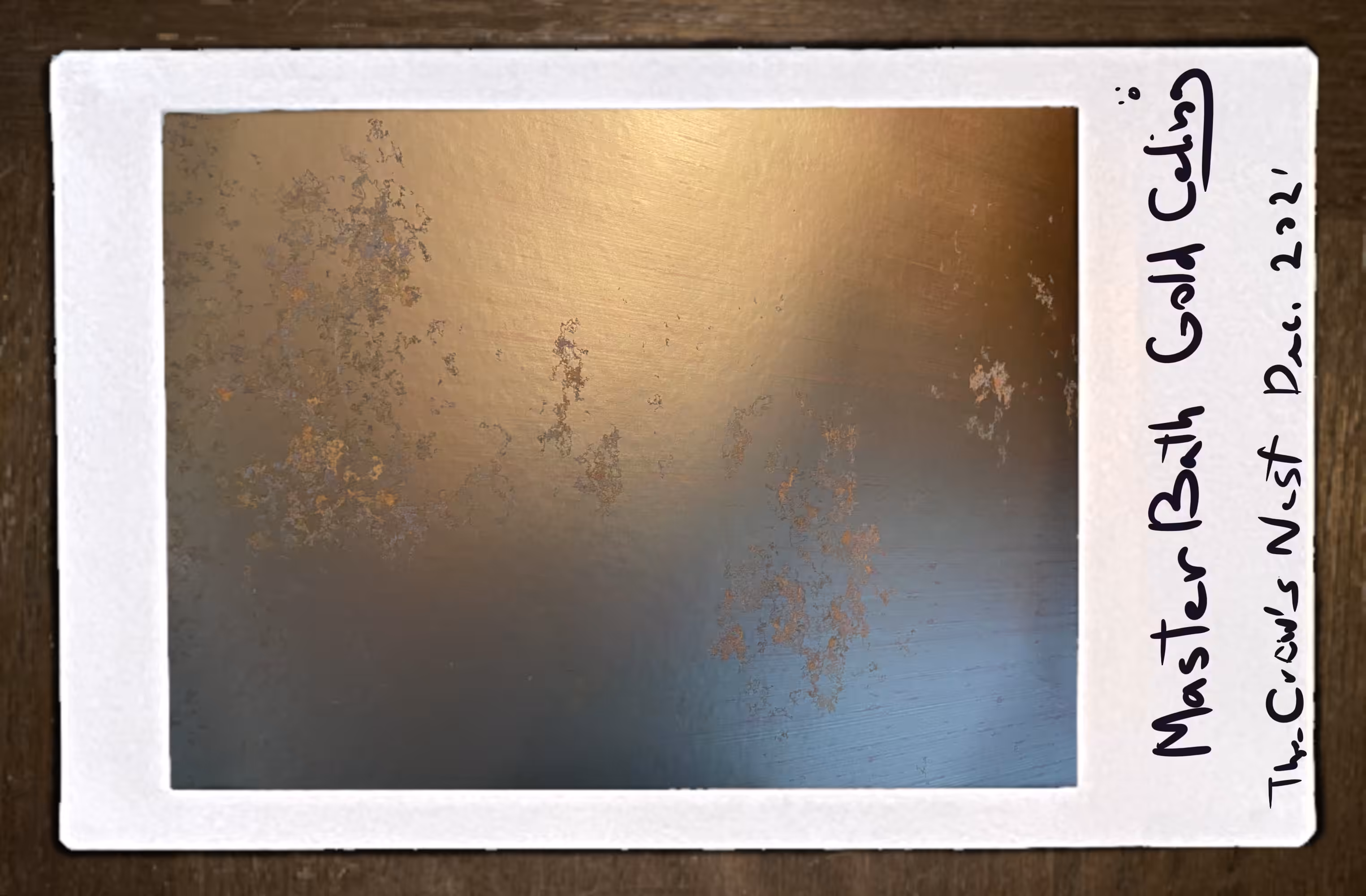 On the Surface #4 - Master Bath Gold Ceiling