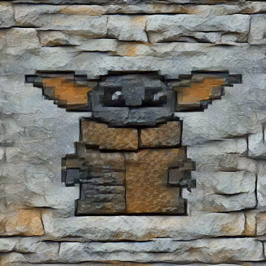 Stone Baby Yoda