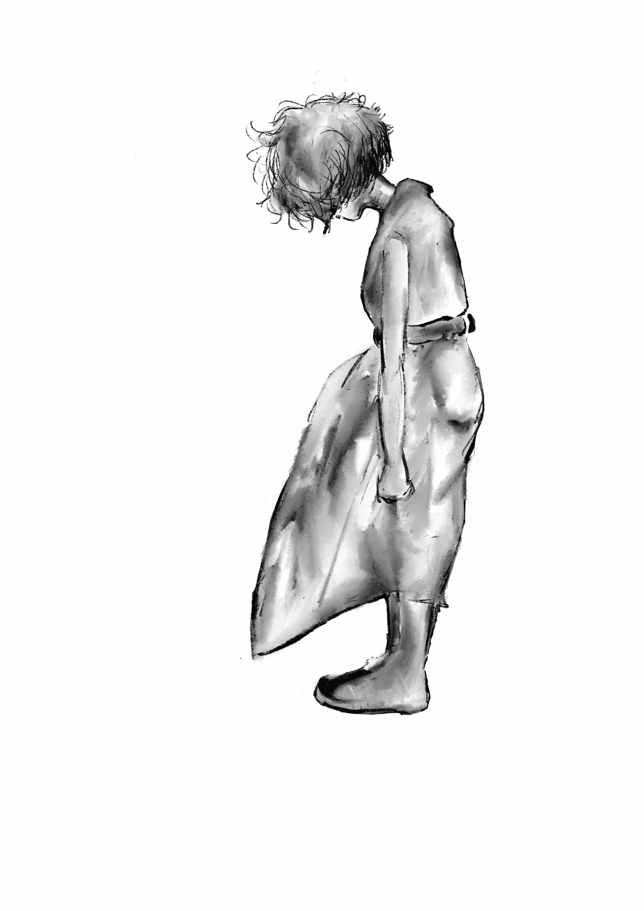 立ち尽くす女の子