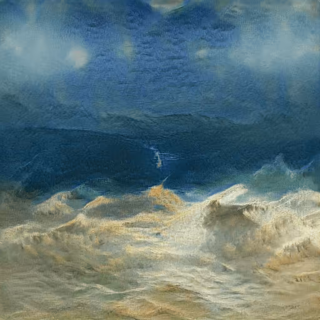 AI imagined painting of the sea #3