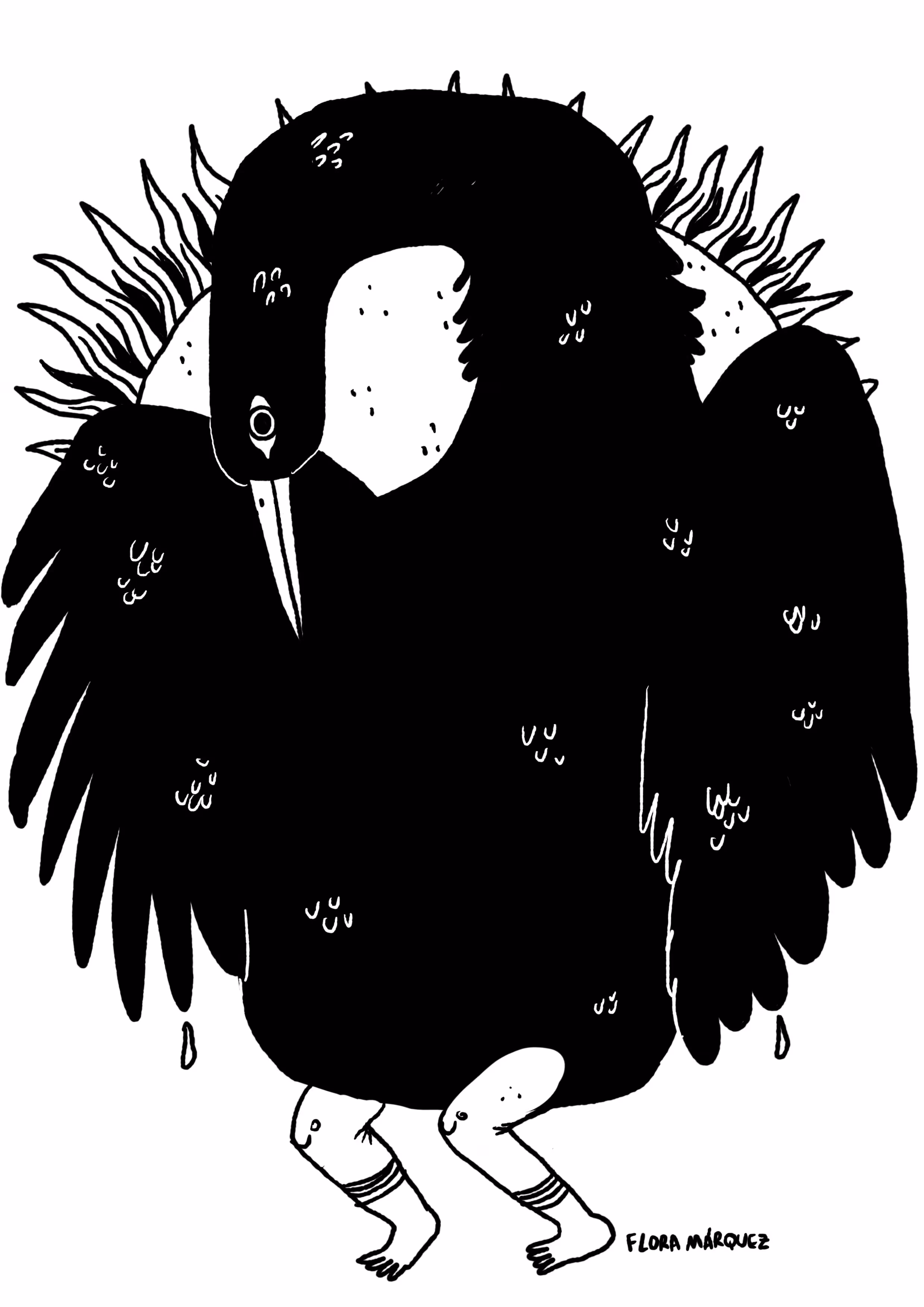 2026 Illustrations: Pájaro al sol