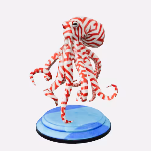 3D Octo Token #03
